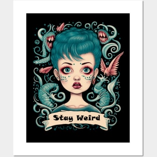 Stay Weird Posters and Art